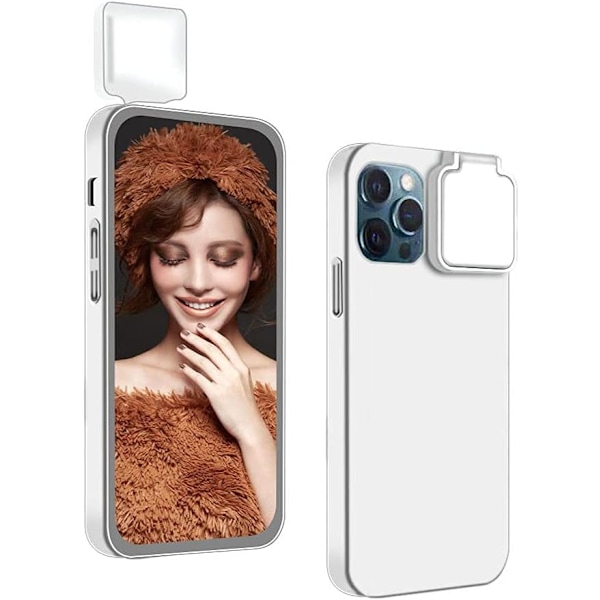 [Med Selfie Fill Light] För Iphone 14 Pro Skal med Ljus