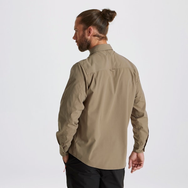 Craghoppers Expert Kiwi Långärmad Skjorta för Män XXL Pebble Brow Pebble Brown Pebble Brown XXL