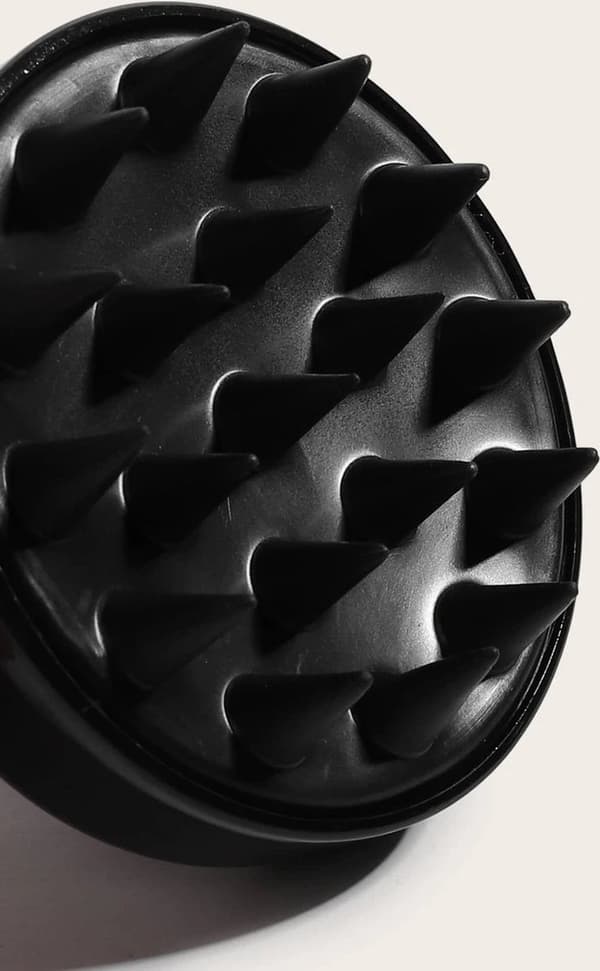Silikonborste för hårbottenmassage och schamponering för hårvård och stresslindring Pink2