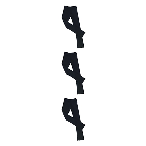1/2/3/5 Skridskotights Kristallglittrande Byxor Konståkning Ren Svart 155cm Pure Black 155cm 3PCS