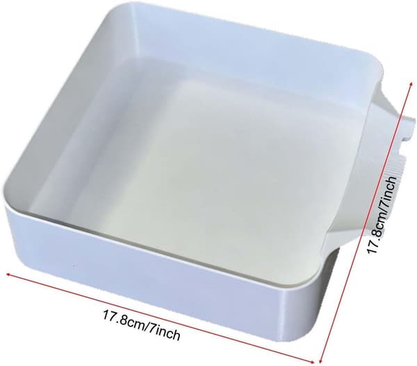 Tvättmaskinsdroppbricka med avlopp för läckageskydd av frontmatade maskiner 18cm