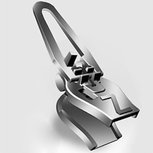 Clip-on dragkedja, dragkedjefixare, Zlideon dragkedja, metall dragkedja reparationssats för kläder, väska, jackor, tält, bagage