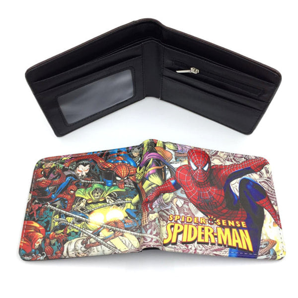 IC Kids Spider-Man PU Lær Lommebok Kredittkort Holder