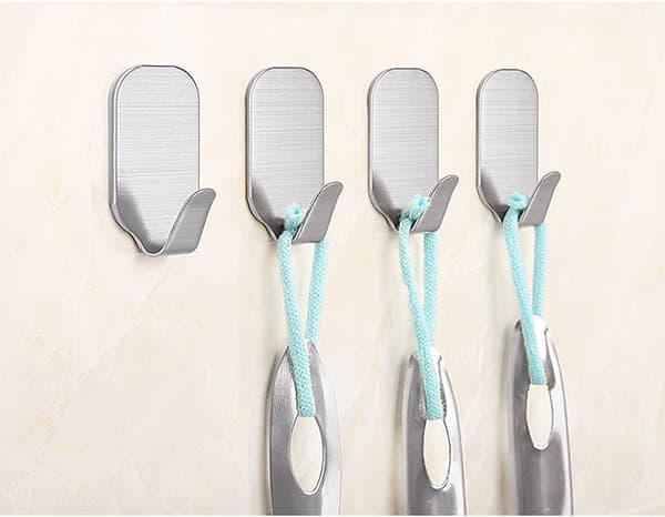 Small Self-Adhesive Hooks for Hanging Extra Strong Adhesive Hooks Heavy Duty