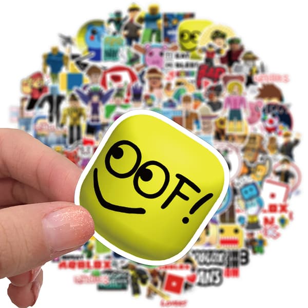 100 stk/sæt Roblox Spil Anime Figur Bagage Kop Notesbog Vandtæt-FS-