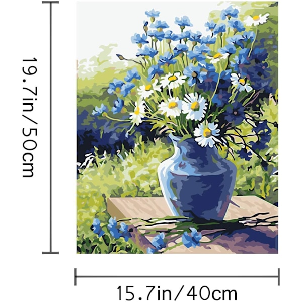 DIY Paint by Numbers för vuxna nybörjare, vuxenmålning efter nummer