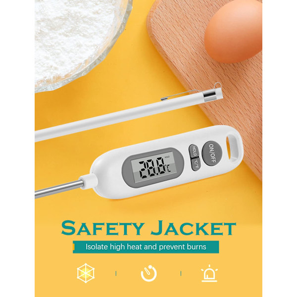 Digital matlagningstermometer, snabb avläsning kökstermometer