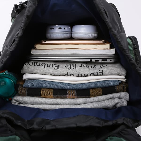 70L Nylon Rejse Rygsæk til Vandring Camping Mænd Kvinder 70L Deep Blue