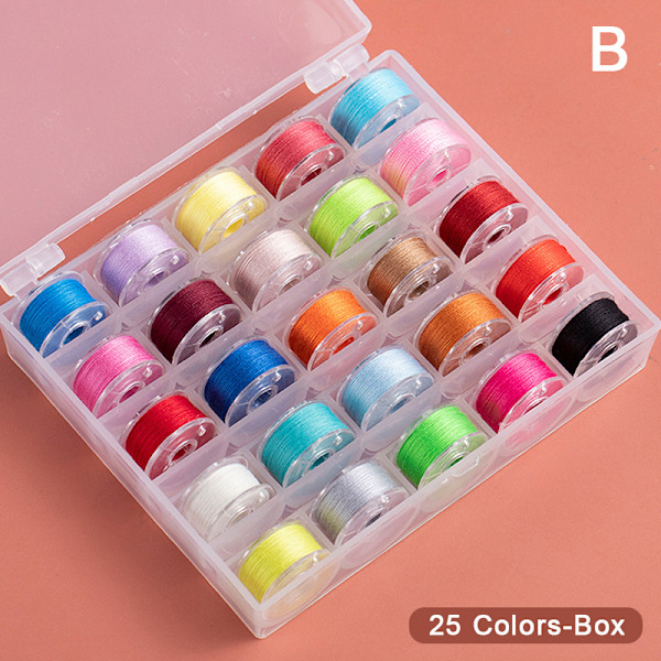 Syspolar Æskesæt Syhine Spole Multicolor Stitch hin B B one size
