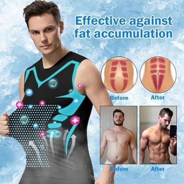 Ionic Shaping hihaton paita, liivi jääsilkistä valkoinen white XL