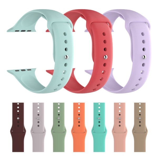 Passar Apple Watch silikonarmband 38/40/41mm armband Svart