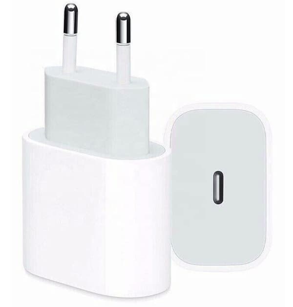 iPhone-oplader kompatibel med Apple 11/12/13/14/15/16/17. USB-C strømadapter på 20W.