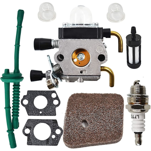 Kaasuttimen vaihto Stihl Fs38 Fs45 Fs46 Fs55 Km55 Fs85 Trimmeriin ilmansuodatinpolttoainetiivistesarjalla