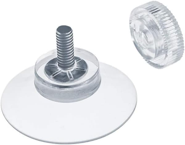 8 kpl imukuppeja Ø 30 mm M4x10mm kierteellä ja mutterilla