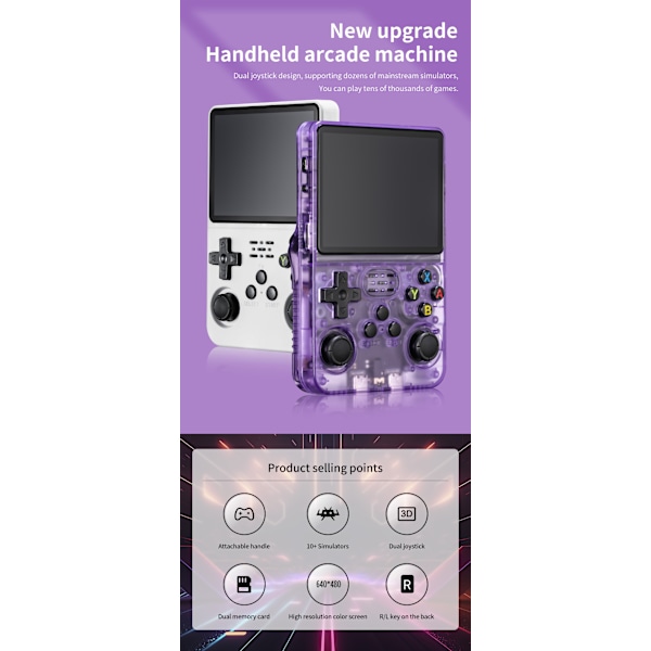 Retro Handheld Spelkonsol R36s 128 Gb