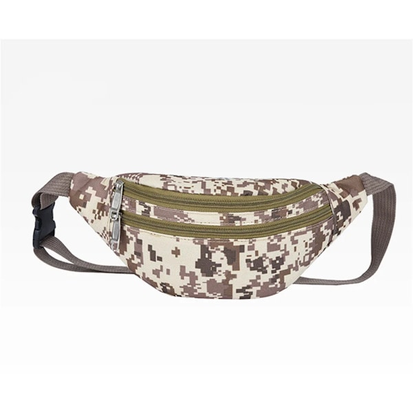 Taktisk Herrväska Utomhus Jakt Camping Camo Handväska Tillbehör Verktygspaket Resor Pauch Man Crossbody Bröst Pengar Bältesväskor Brown