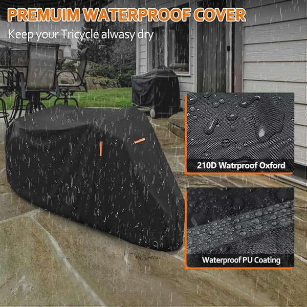 Dustproof Tricycle Cover for Outdoor Storage, Windproof Protection-FS-