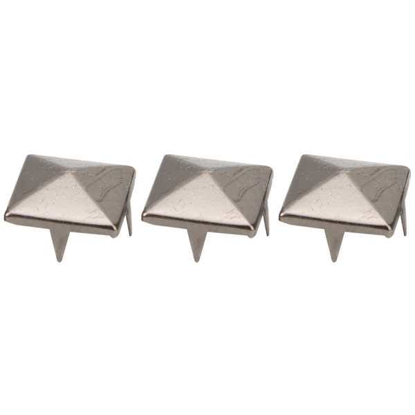 100 st Fyrkantiga Pyramidnitnaglar 4 Klor Metallnitar för Armband Kläder Skor Handväska Svart 10 mm-FS2-