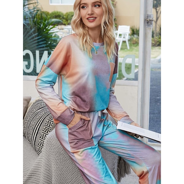 Dam Pyjamas Set Kvinnor Siden Satin Pyjamas Set pJ Set Lång