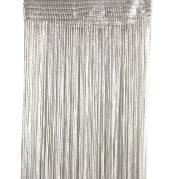 Fransgardin draperi 100x200 cm 1 par Hvit White 355
