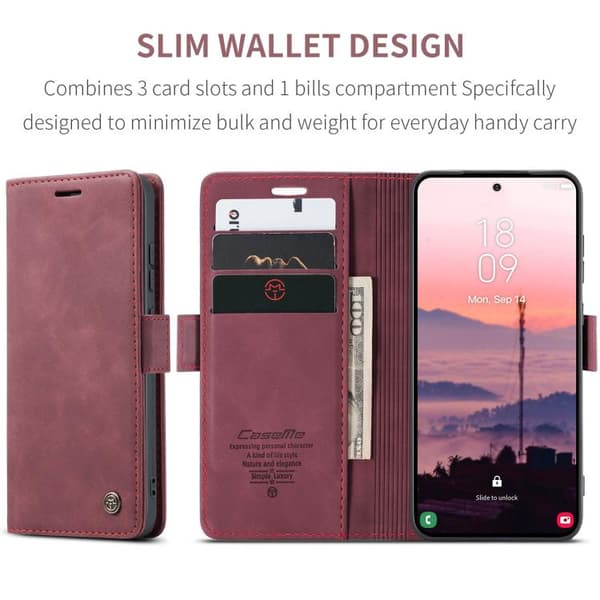 Samsung Galaxy S26 Ultra 5G Case - CaseMe 013 Multifunctional Horizontal Flip Leather Case