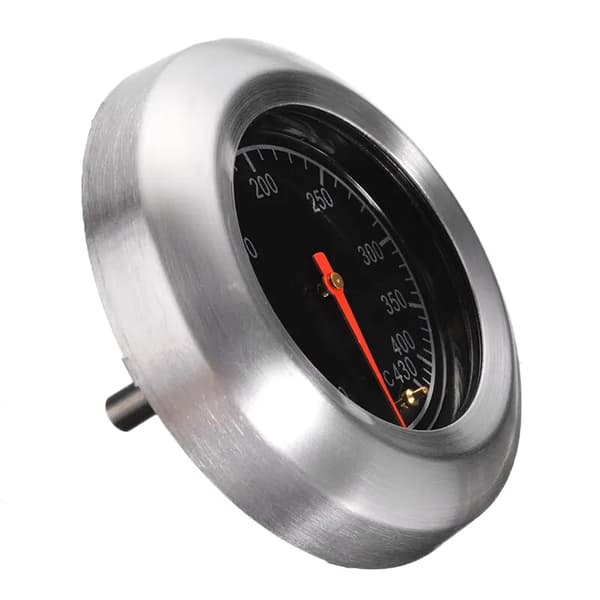 Grilltermometermåler Rustfrit stål BBQ Grilltermometer Grillgrav Kødtemperatur-FS- silver