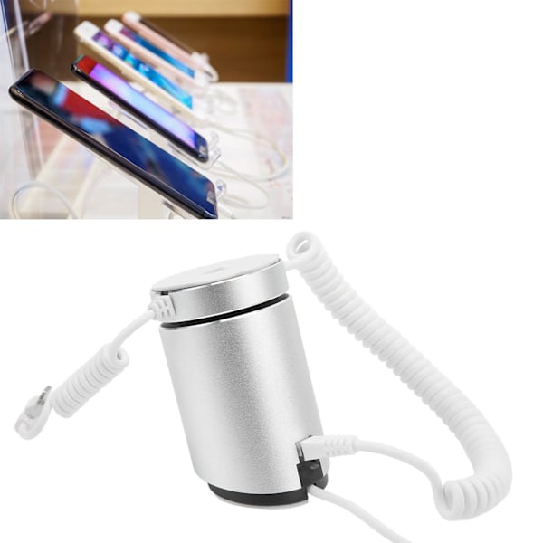 Tyverisikret mobiltelefon display stand sikkerhedsalarm displayholder med opladningsfunktion til udstillingshaller butikker til IOS interface 1856