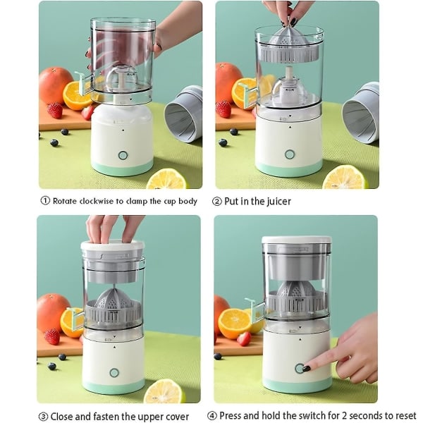 Elektrisk USB-juicer, uppladdningsbar, bärbar juicepress för hemmet - FS5-