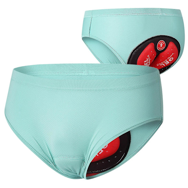 Cykeltrosor för män, andningsbara vadderade cykelbyxor, cykelunderkläder, shorts, blå Blue L