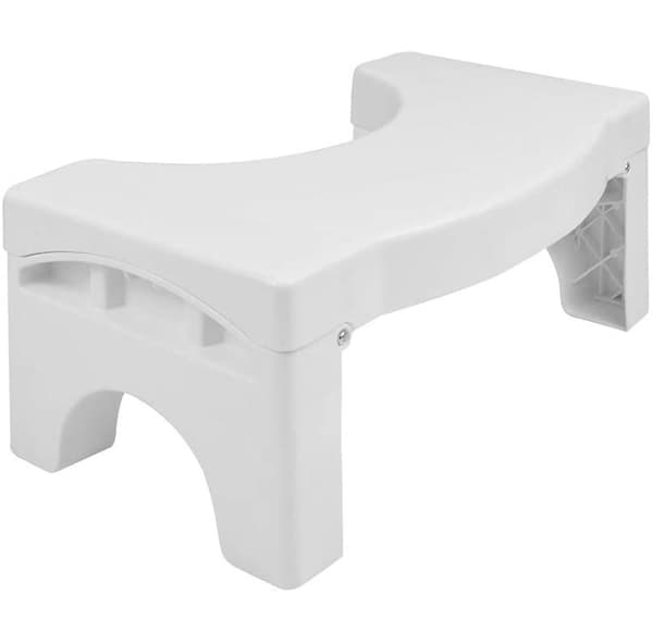 Revolutionary Toilet Stool, 7\" Heavy-Duty Support, Non-Slip Stability, Space-Saving Foldable Design, Healthy Colon Aid, Suitable For All-FS-