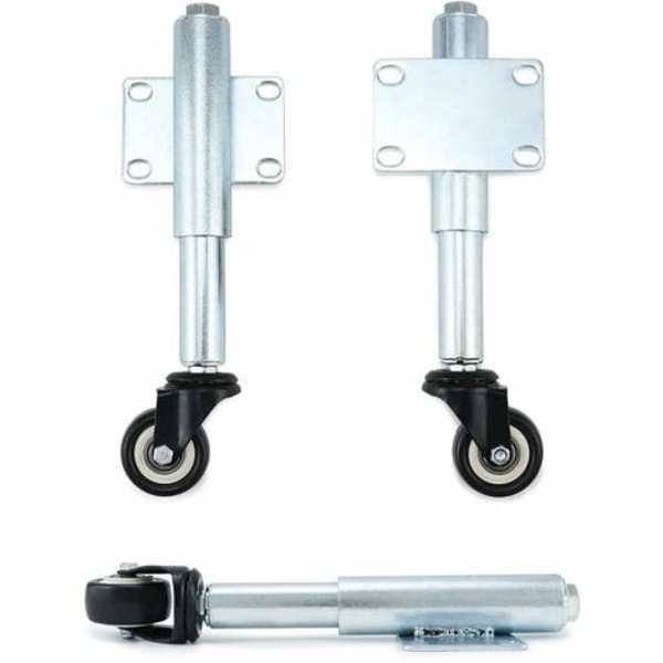 2 stk. rullende hjul med fjeder, hjul til tunge porte -X42-
