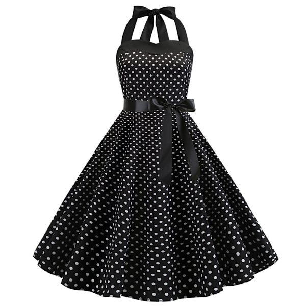 Naisten pilkullinen rintaliivimekko Balck-FS1- Balck L