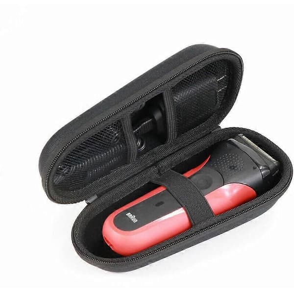 Etui til Braun Series 3/5/7/9 barbermaskiner til mænd, rejsehårdt etui (sort)