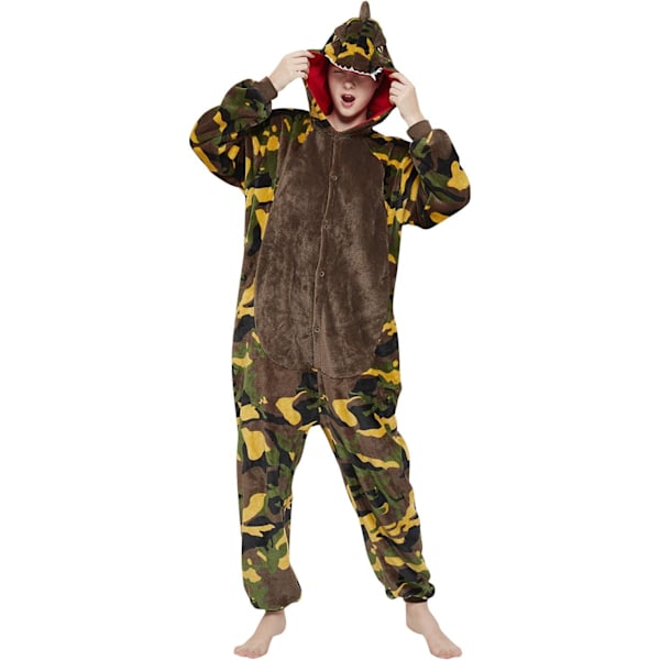 Dam Onesie, Herrarnas Jumpsuit, Kigurumi Onesie, Enhörning Pyjamas, Flanell Pyjamas, Djur Onesie, Halloween Kostym, Julkläder A-tyrannosaurus