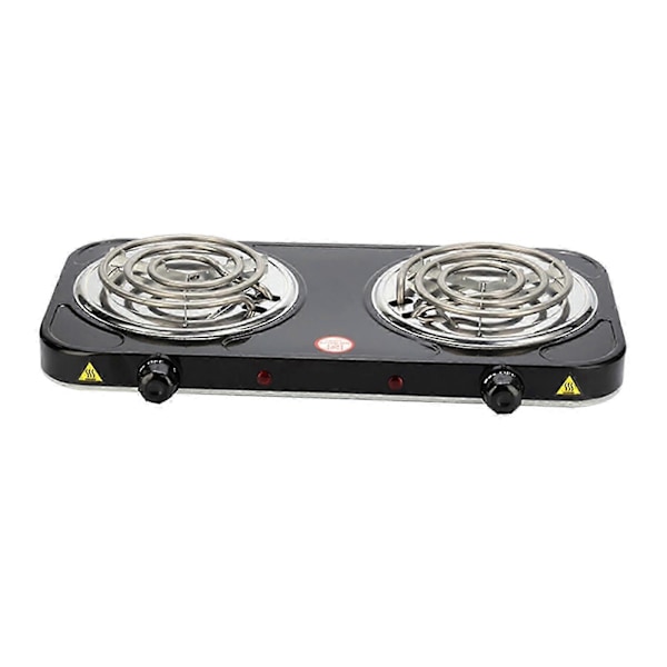 Bärbar Elektrisk Kokplatta med Indikatorlampor Praktisk Spis[YJD]-FS3- Double 2000W Black