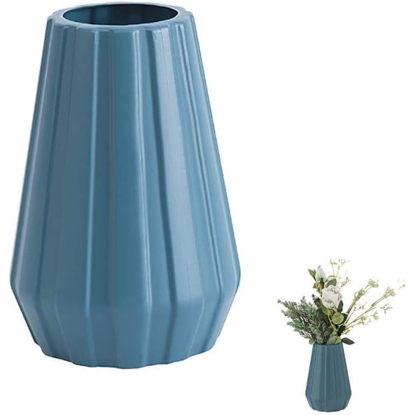 Plastblomvaser, Origami Nordisk Dekorationsflaska Vas