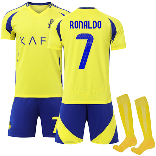 Al-Nassr FC Lasten jalkapallovaatteet 2024-2025 Nro. 7 Ronaldo 2024-2025 Kotipaita 2024-2025 Home 28