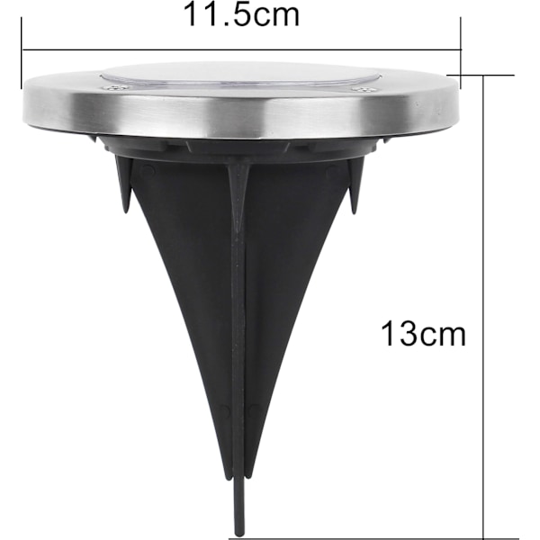 Speed 20 x LED solcellslampa infälld golvspotlight