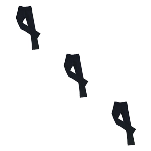 1/2/3/5 Skridskotights Kristallglittrande Byxor Konståkning Ren Svart 155cm Pure Black 155cm 3PCS