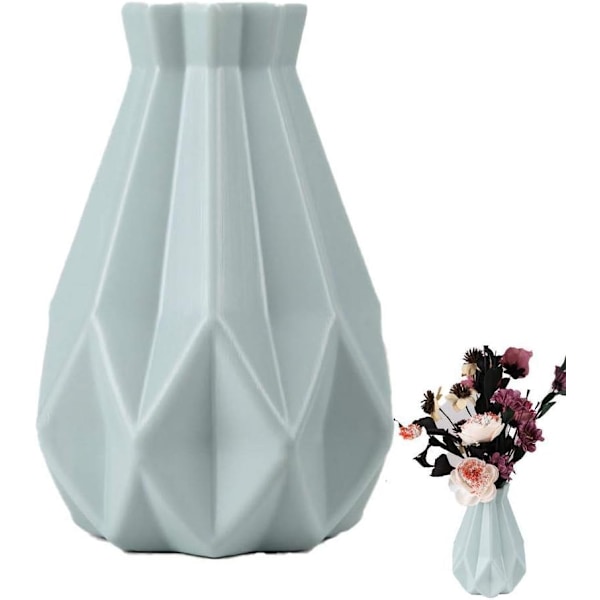 Plastvas, Imitation Keramisk Blomkruka, Blomvas Dekoration