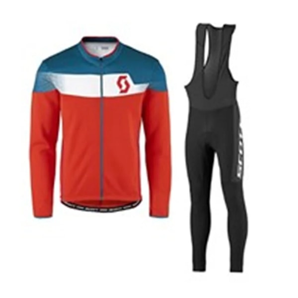 SCOTT 2023 mountainbike cykel herr långärmad kostym cykelkläder andningsbar MTB cykelkläder jersey ciclismo cykelset 10 cycling set 10 M