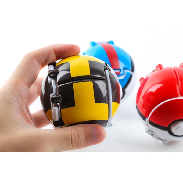 Flip Pet Eksploderende Poké Ball Mini Dukke + Fangst Ball-er 1263