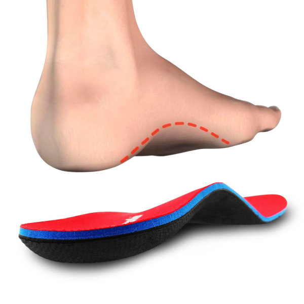 Orthotic Arch Support Shoe Inserts Insoles for Plata Feet, Feet Pain, Plantar Fasciitis, InsolesFor Män Och Kvinnor