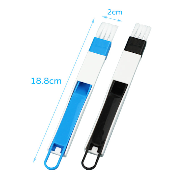 Fönstersprickrengöringsborste, 2 stycken 2 i 1 Mini Sopskyffel