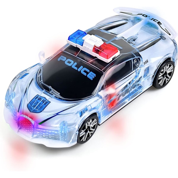 Poliisiauto lelu valoilla ja äänillä, 1:36 mittakaava auto lelu pojille ja tytöille lahja (Poliisiauto)