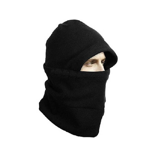 Balaklava Skimaske Svart Fleece Black Svart