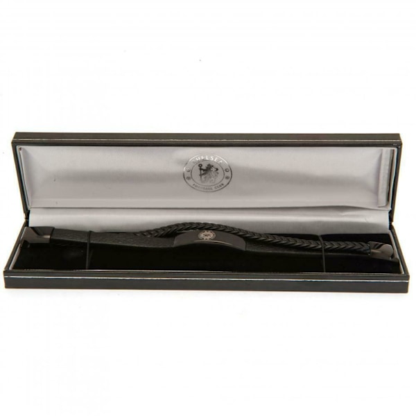 Chelsea FC Läderarmband One Size Svart Black One Size