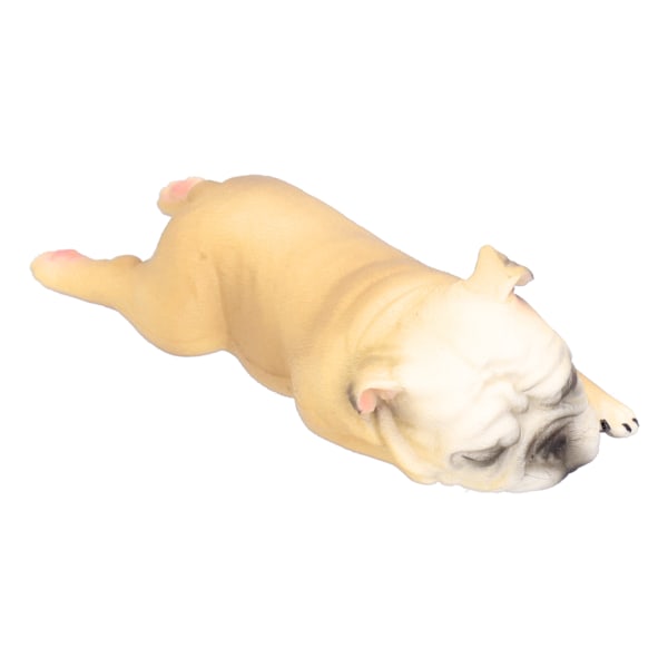 Fransk Bulldog Modell Leksaker Simulation Härlig Husdjurshund Figurin Barn Tidig Pedagogisk Leksak Khaki