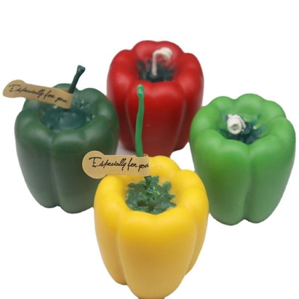 Lysformer Lys Stearinlys DIY Støbeforme i Silikonform chili chili
