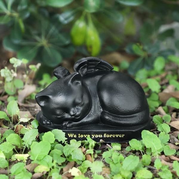 Pet Urns Cremation Urn Sculpture Memorial Sleeping in a Cat Urn